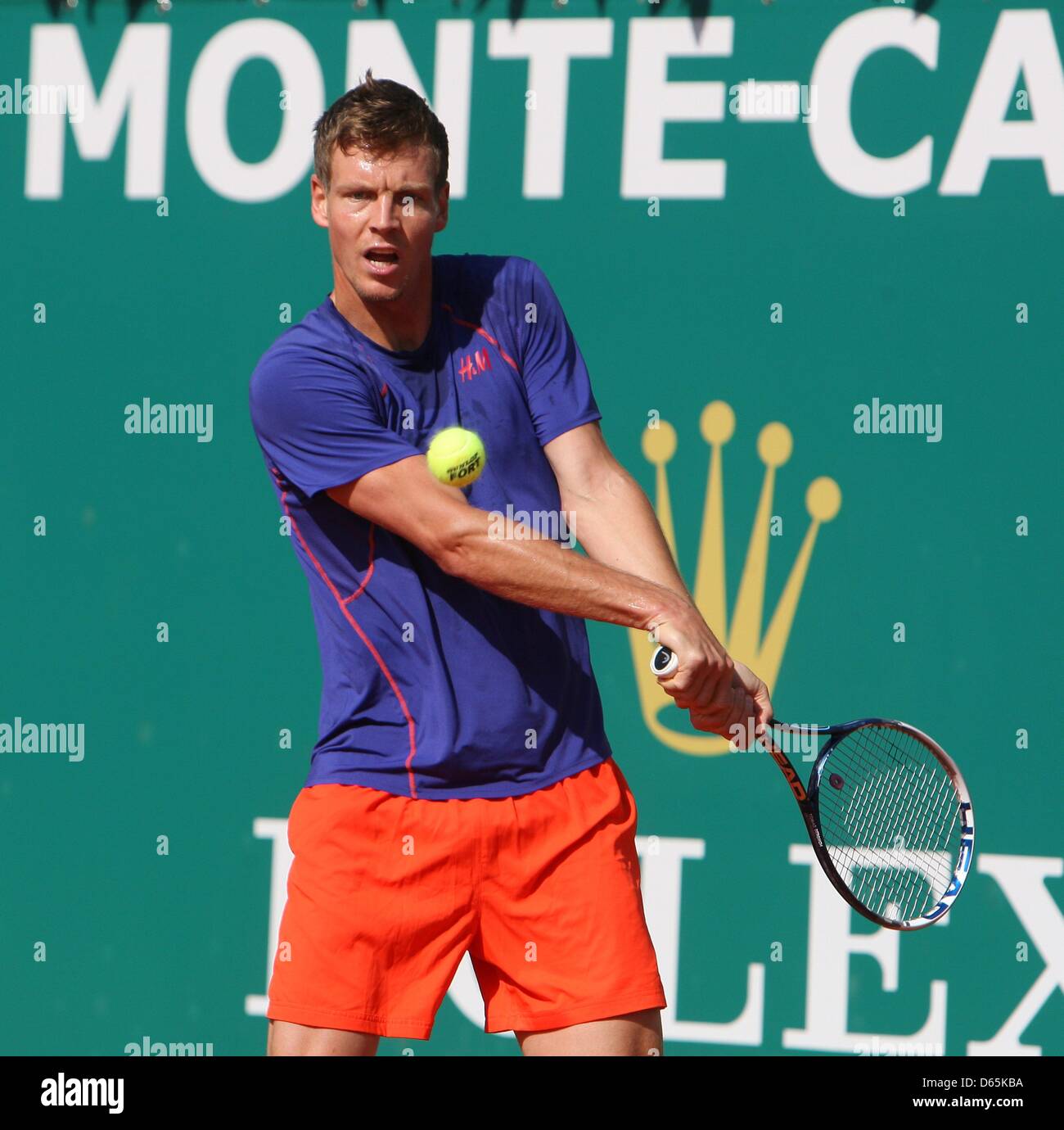 TOMAS BERDYCH PRACTICES CZECH REP (UK USE ONLY) MONTE CARLO FRANCE 10