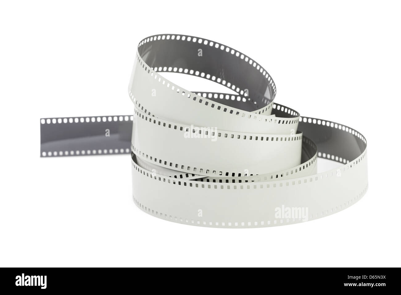 filmstrip roll on white background Stock Photo