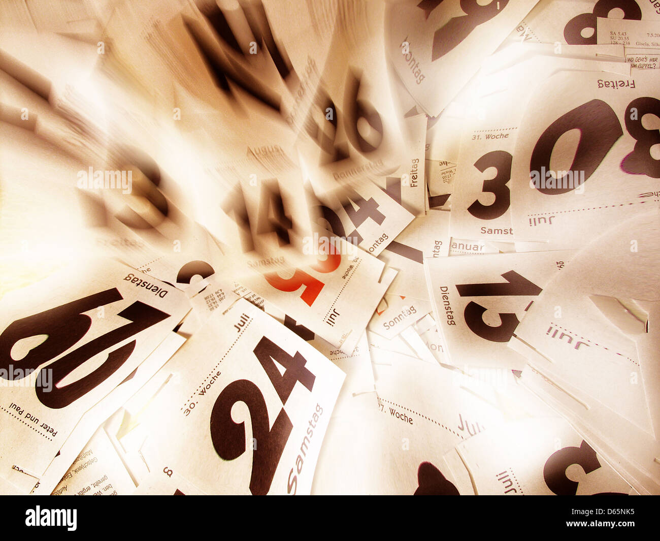 Tear Off Calendar Stock Photos & Tear Off Calendar Stock Images - Alamy