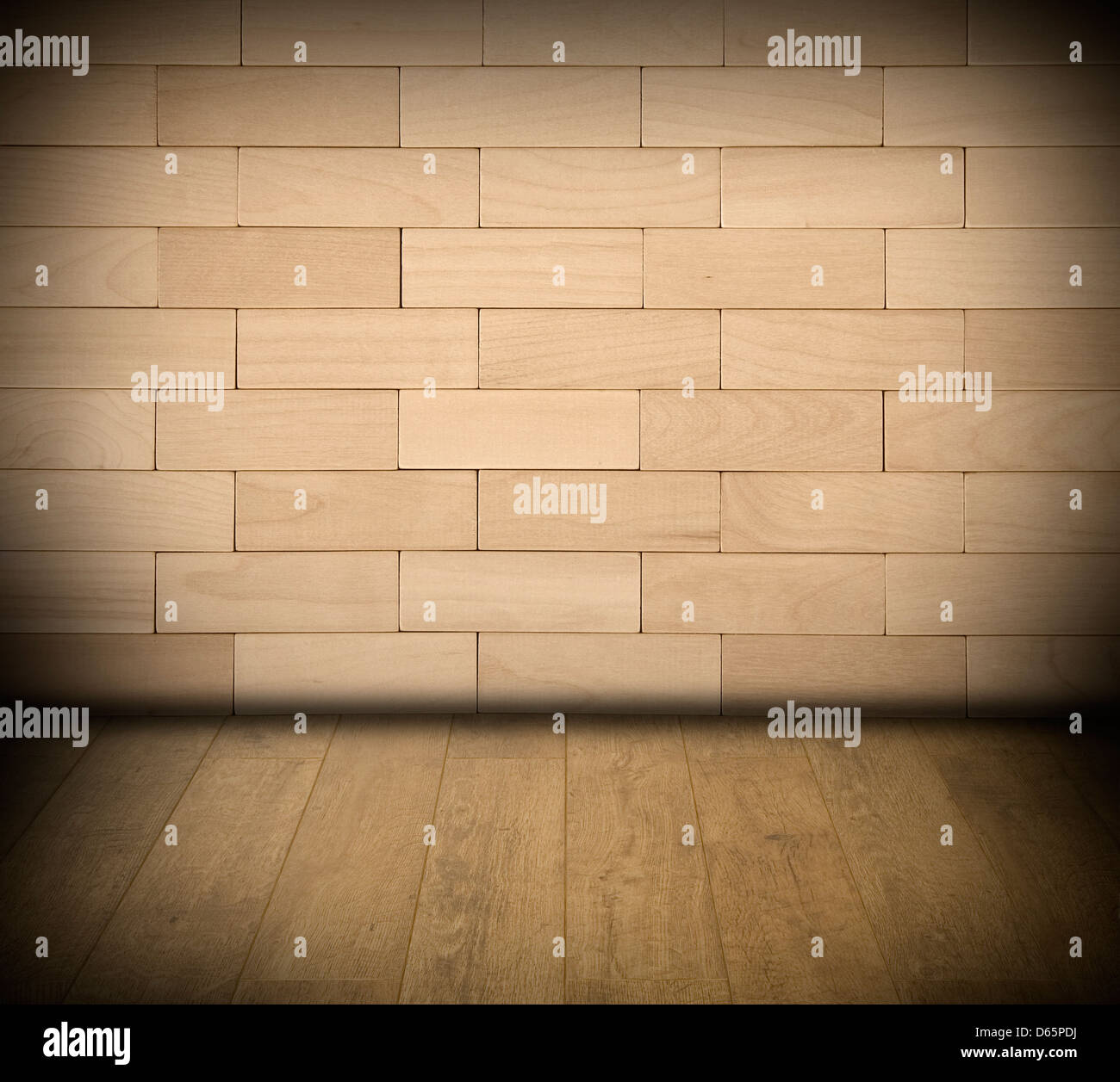 View of Wooden creative textured interior Stock Photo - Alamy