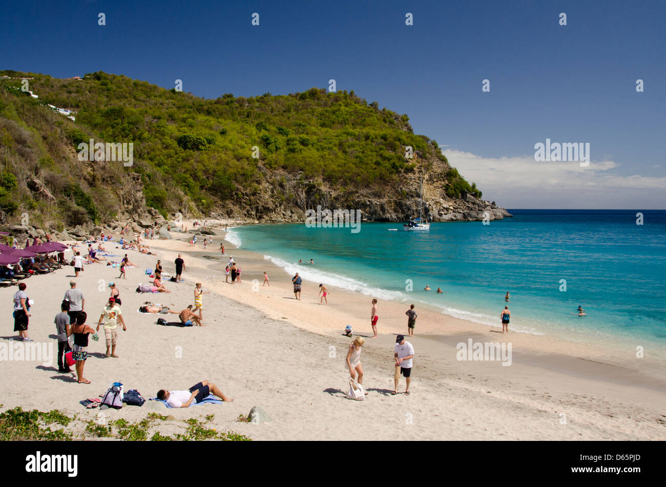 St Barths St Barts downtown Stock Photo - Alamy