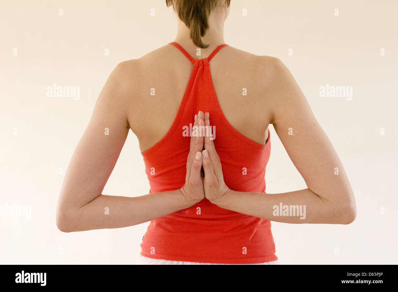 Yogic Hand Position Namaste Anjali Mudra on White Stock Photo - Image of  serenity, purity: 14702710