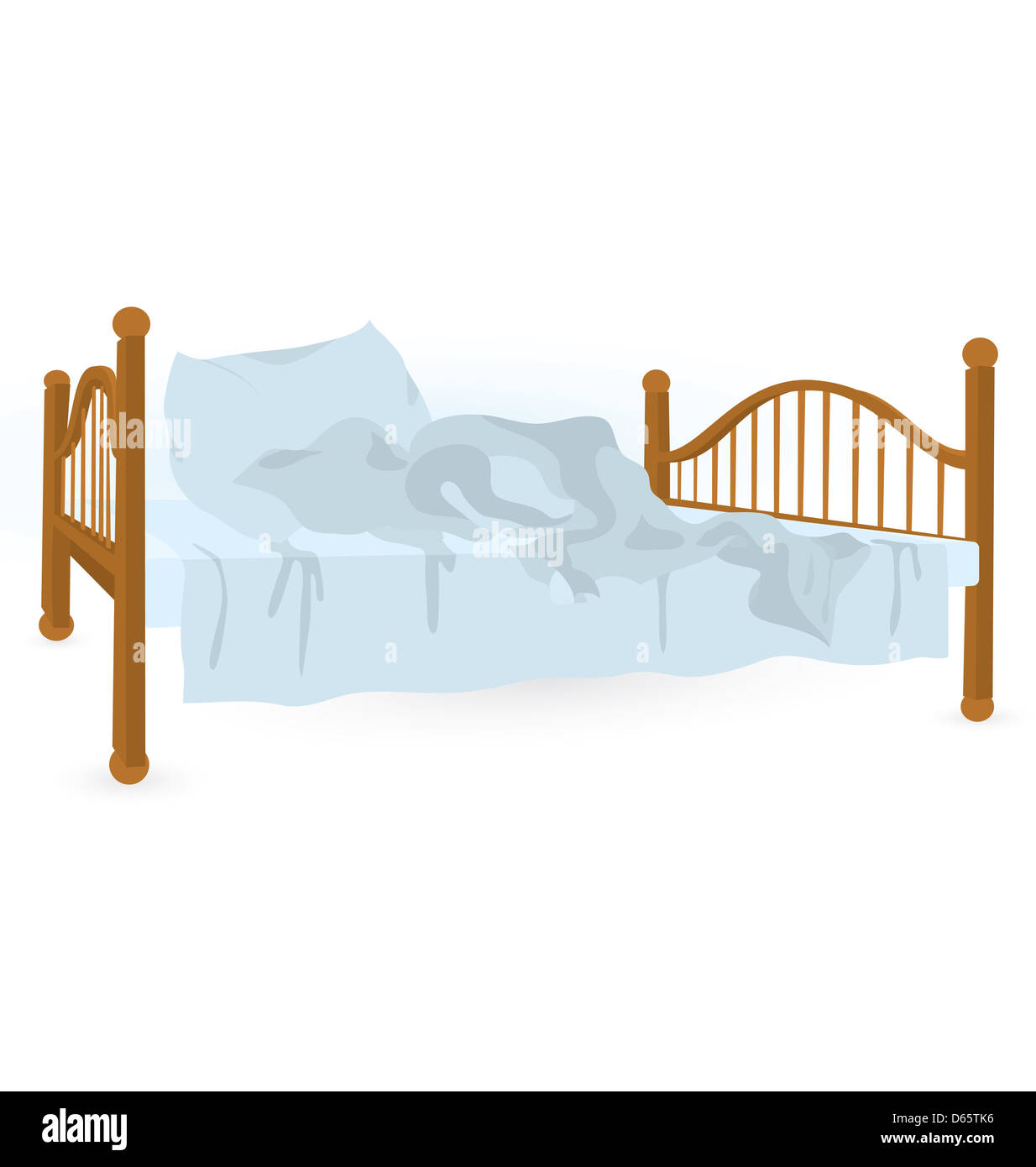 Unmade bed isolated Cut Out Stock Images \u0026 Pictures - Alamy, image size:1234x1390