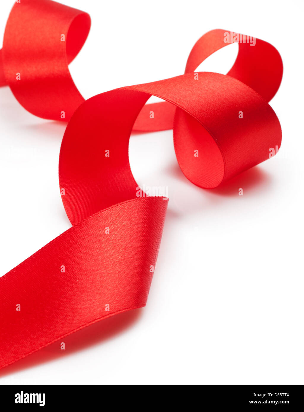 red gift ribbon Stock Photo