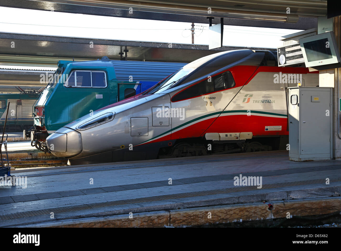 ETR 600 Italian High-Speed Train at Venezia St. Lucia (Venice) station Italy Stock Photo