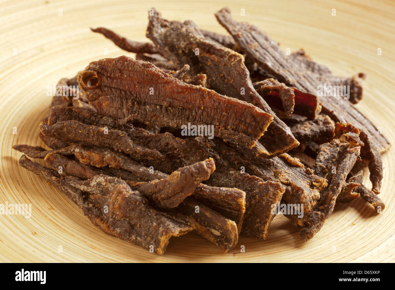 artisan dried beef jerky Stock Photo Alamy