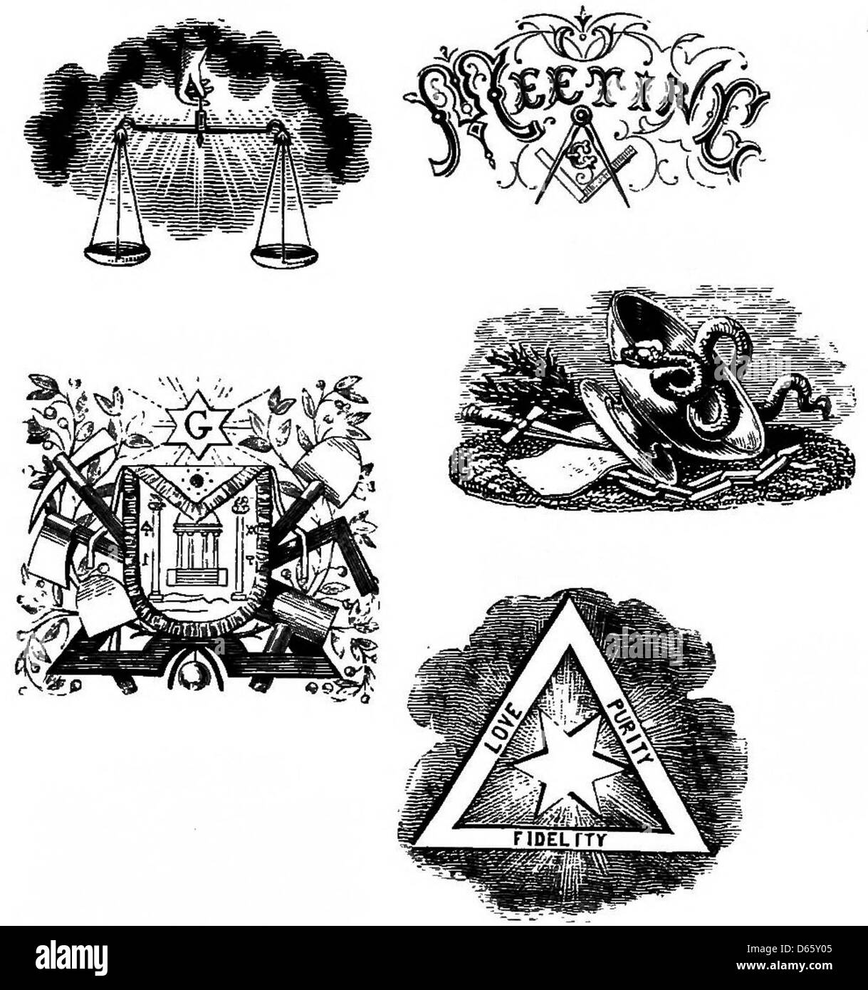 Various Emblems and Insignia Stock Photo Alamy