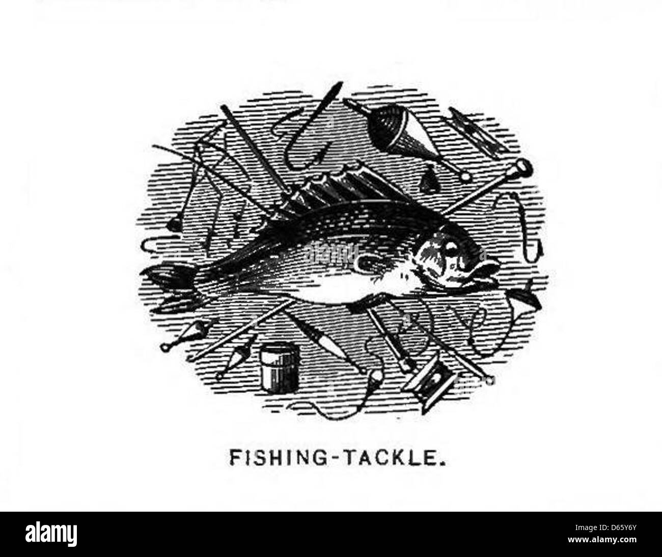 Fishing Tackle Logo Stock Photo Alamy