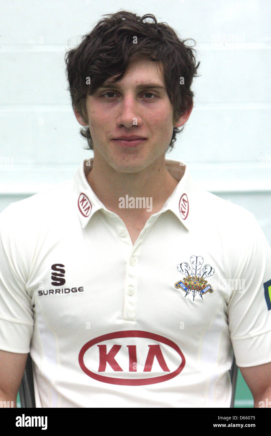 London, England, UK. 12th April 2013.   Zafar Ansari of Surrey CCC during the Surrey Media day from the Oval. Credit: Action Plus Sports Images / Alamy Live News Stock Photo