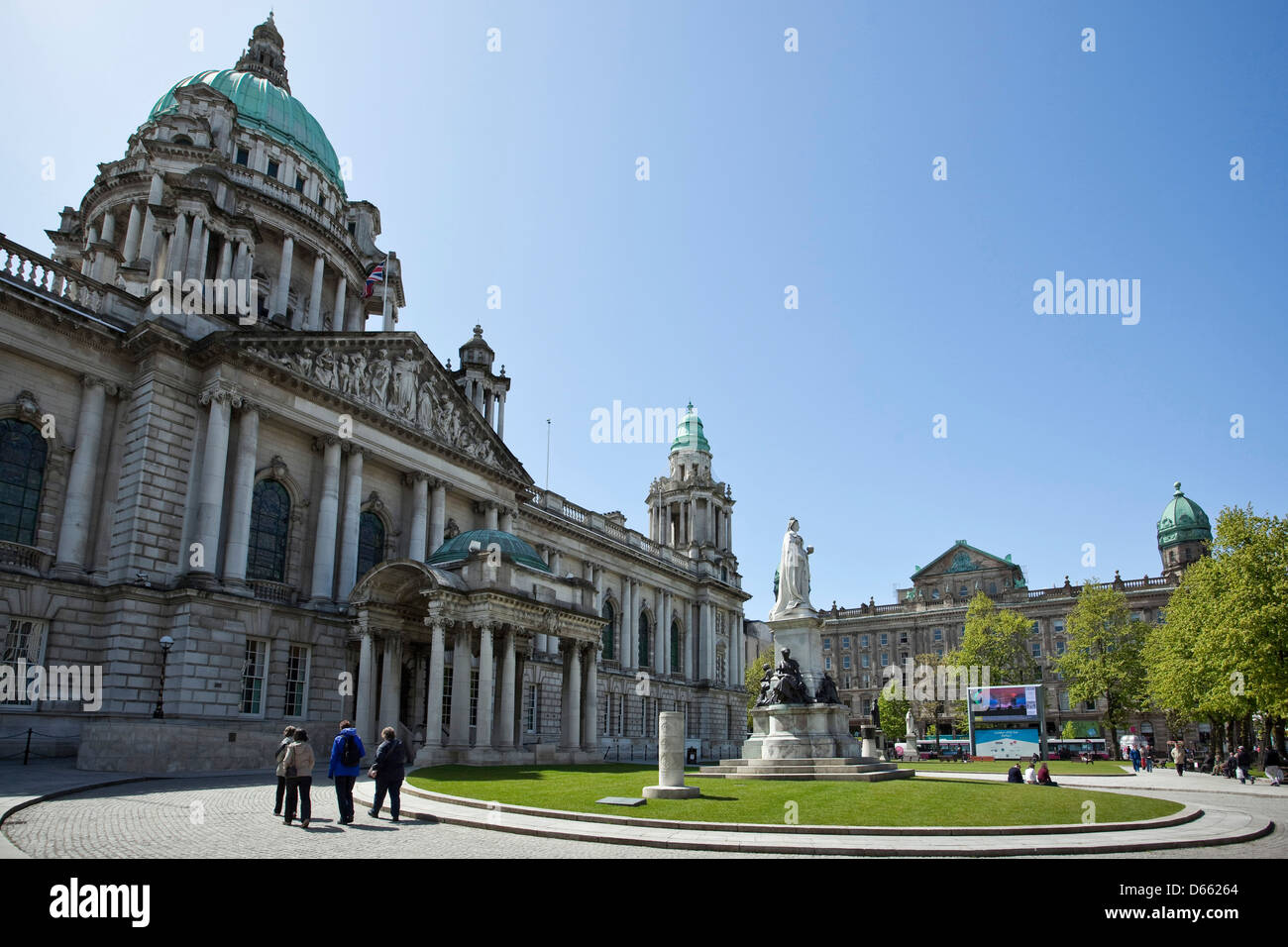 Belfast City Hall, Donegall Square, Belfast, County Antrim, Northern Ireland, Belfast City Council, civic building Stock Photo