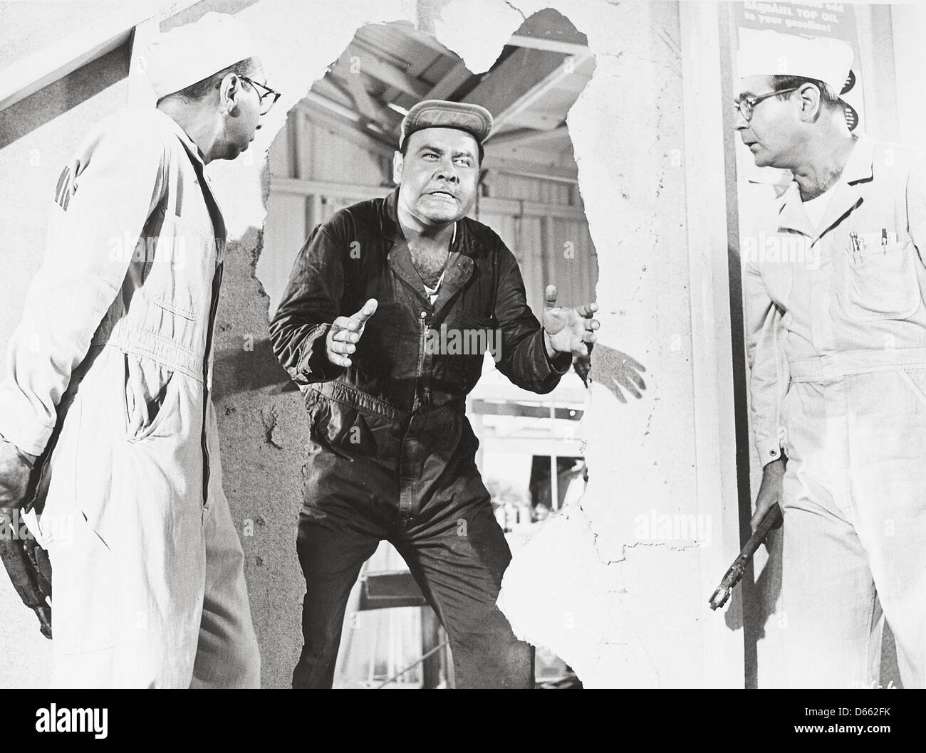 FILE PHOTO - Jonathan Winters, an influential comedian known for his unscripted improvisations as much as his for his many characters from TV and movies, died Thursday April 11, 2013 at his home in Montecito, California. He was 87. PICTURED: Nov. 7, 1963 - Hollywood, California, U.S. - JONATHAN WINTERS (C) in a still from 'It's a Mad Mad Mad Mad World.'  (Credit Image: © United Artists/Entertainment Pictures/) Stock Photo