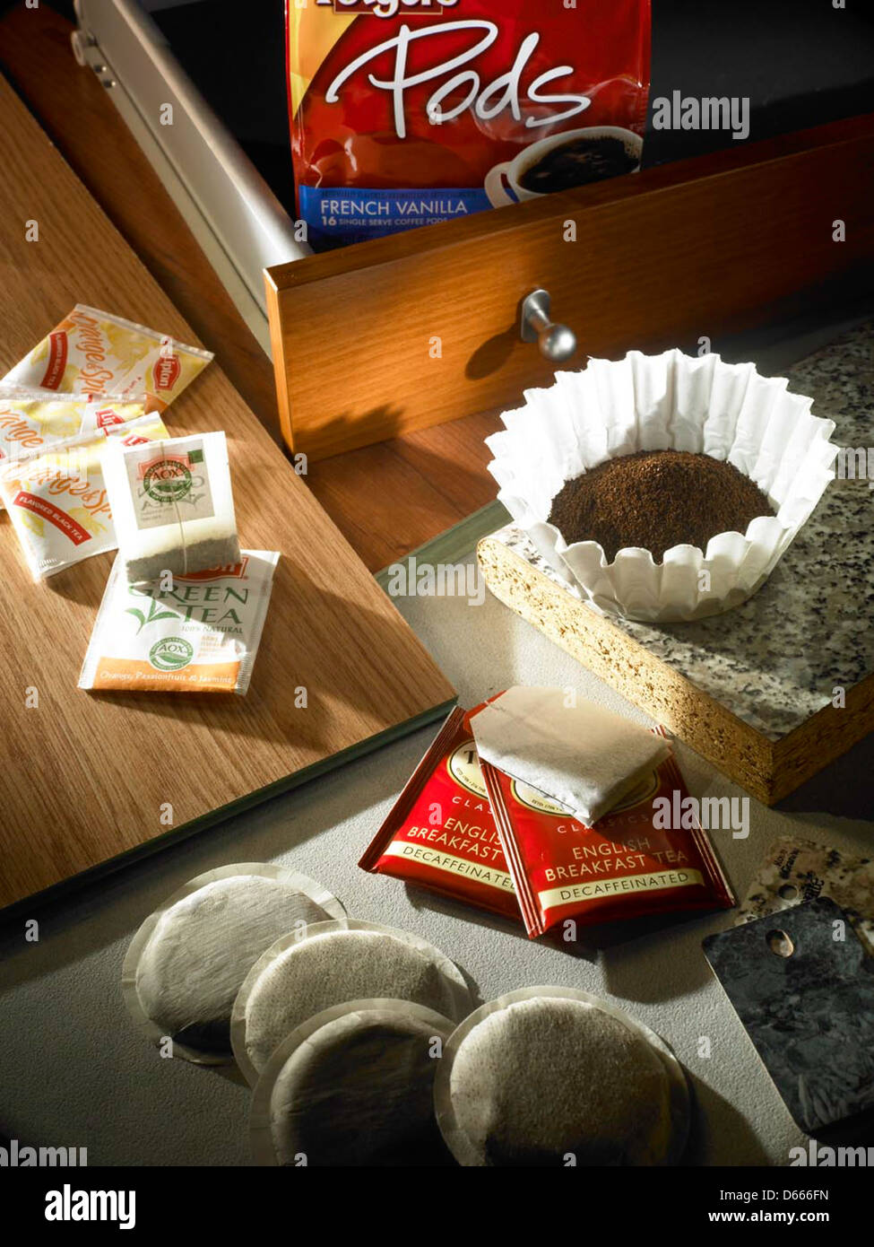 Still life, assorted paper products Stock Photo Alamy