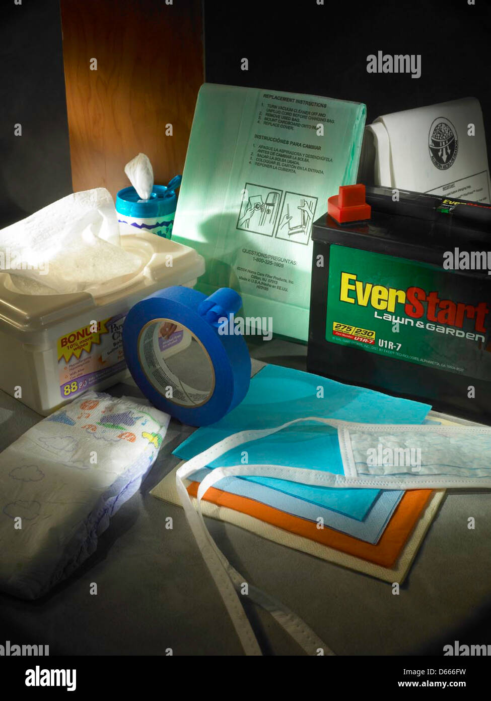 Still life, assorted paper products Stock Photo Alamy