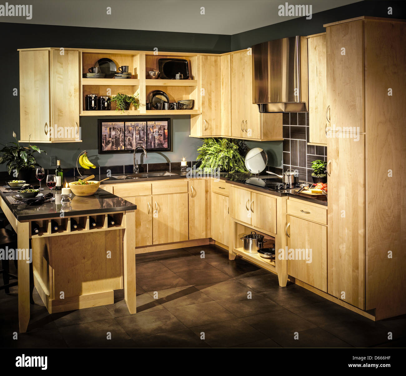 architectural interior kitchen Stock Photo Alamy