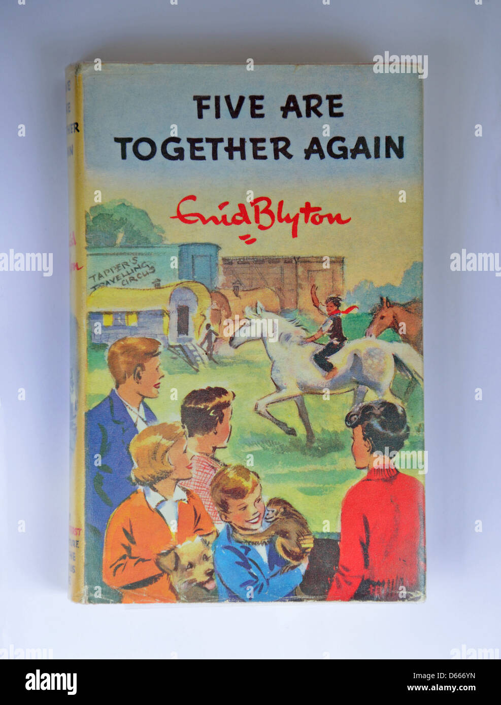 Enid Blyton's 'Five are together again' twenty first Famous Five book, Ascot, Windsor, Berkshire, England, United Kingdom Stock Photo