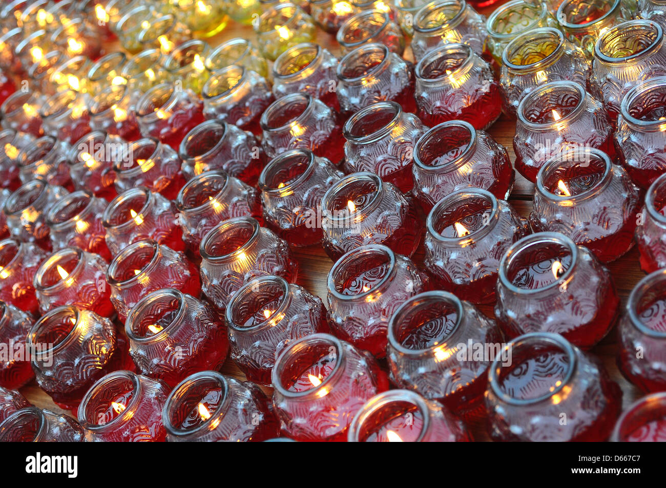 temple buddhist buddhism red lamp burning flame pray prayer oil glass