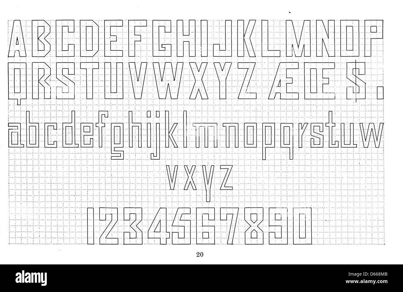 A system of easy lettering (1911 Stock Photo - Alamy