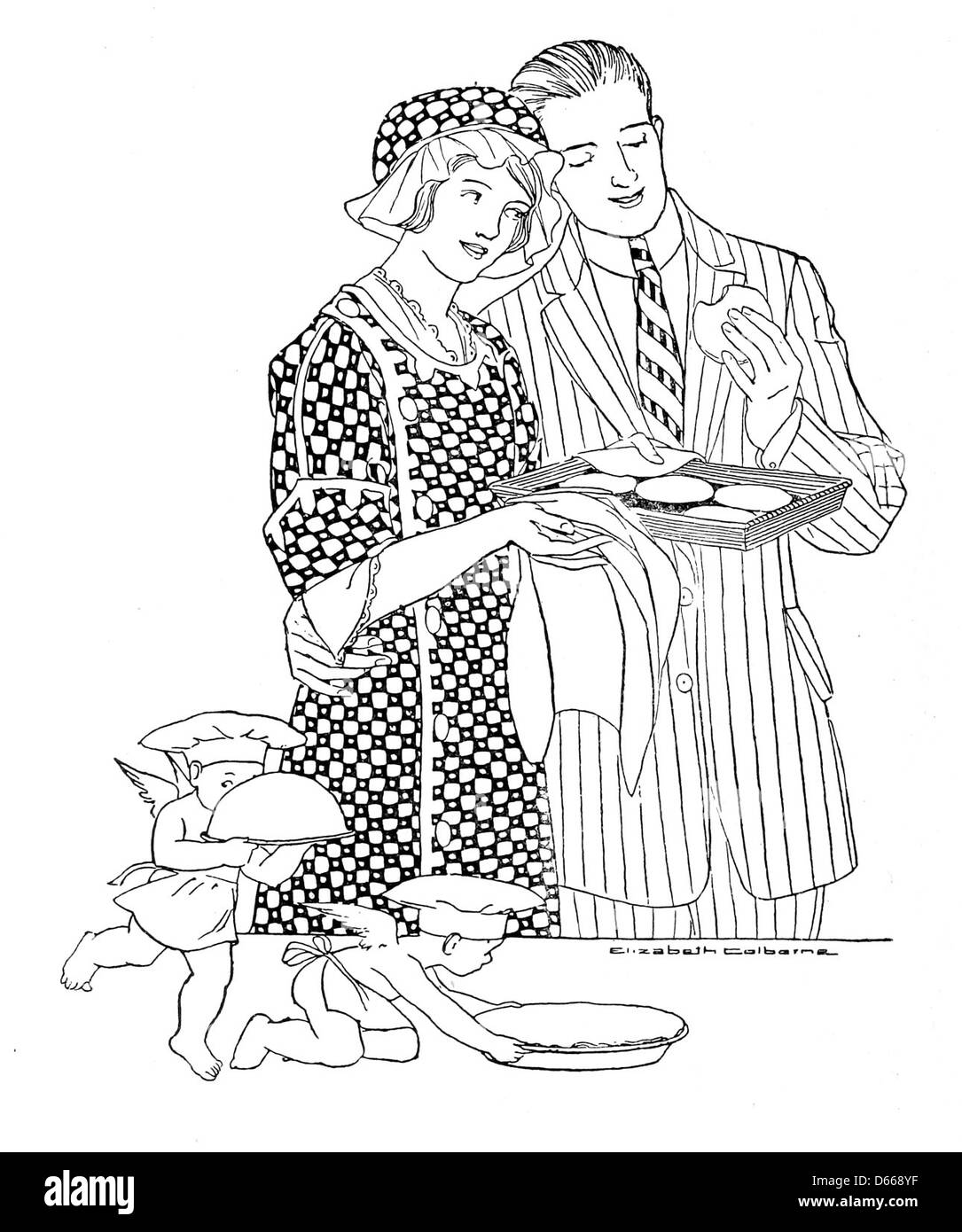 A thousand ways to please a husband with Bettina's best recipes (1917) Stock Photo