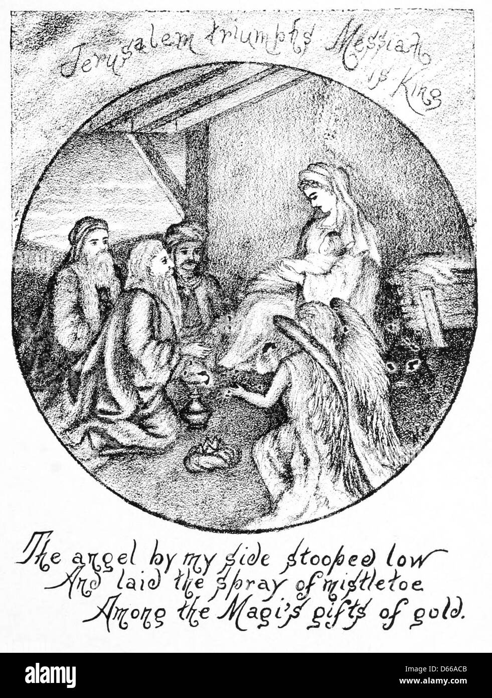 This 1888 image is a depiction of the biblical story of the Magi and ...