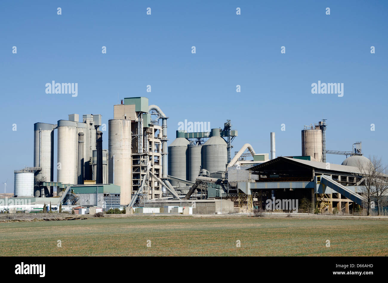 Concrete or cement factory, heavy industry or construction industry