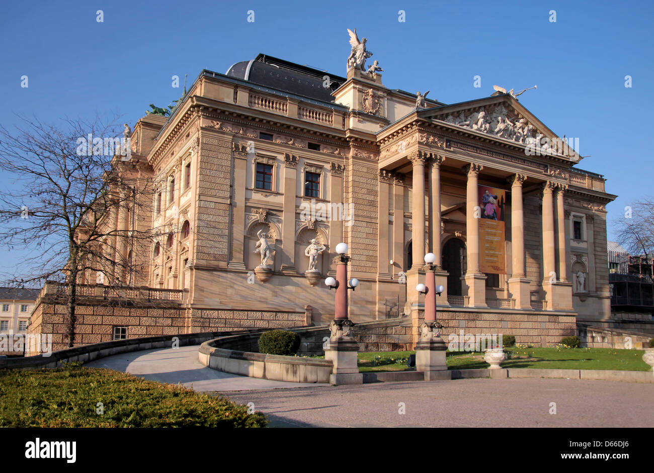 Hessian State Theatre in Wiesbaden, Hesse, Germany Stock Photo