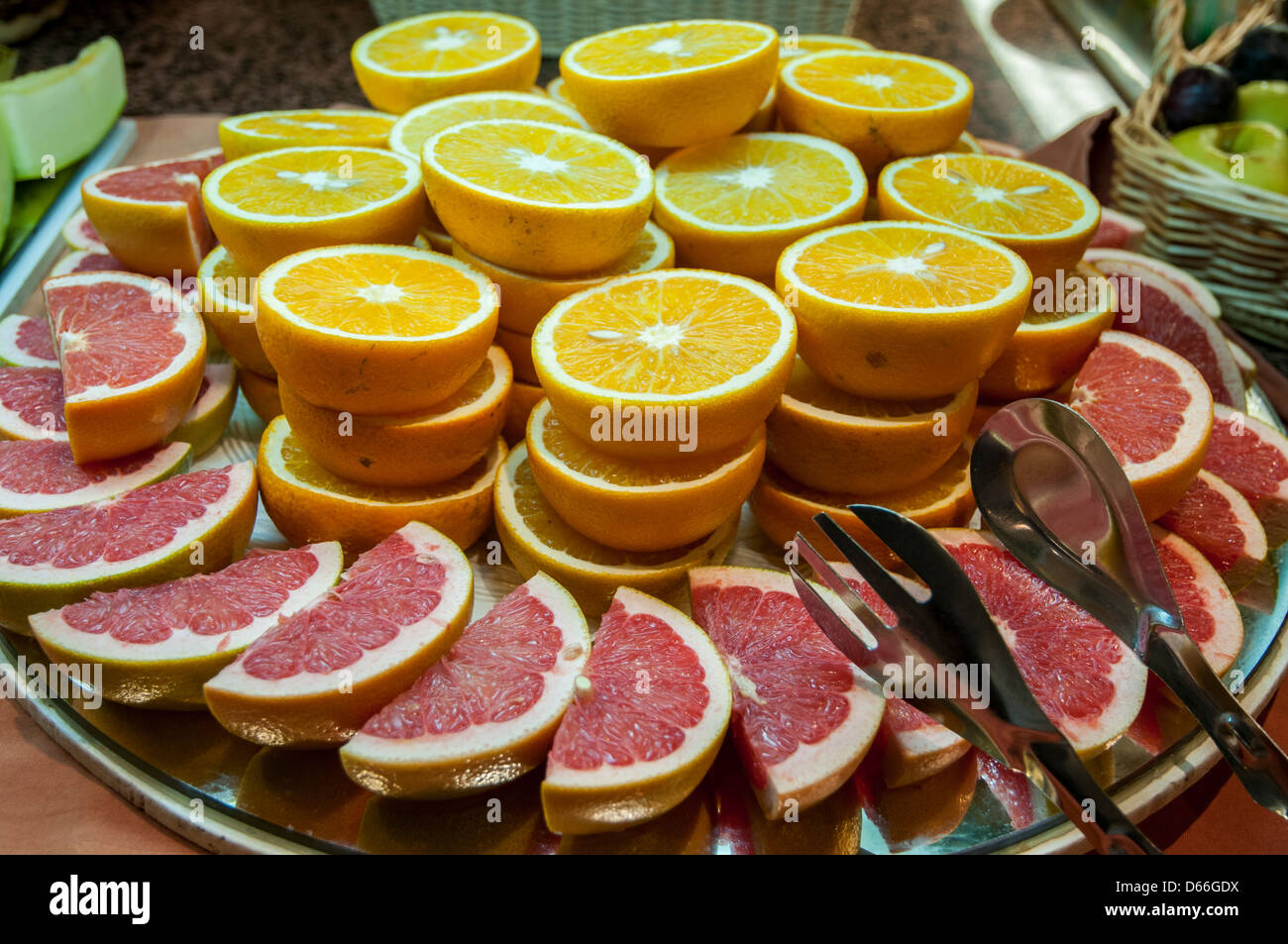 mixed fruits like oranges and grapefruit Stock Photo Alamy