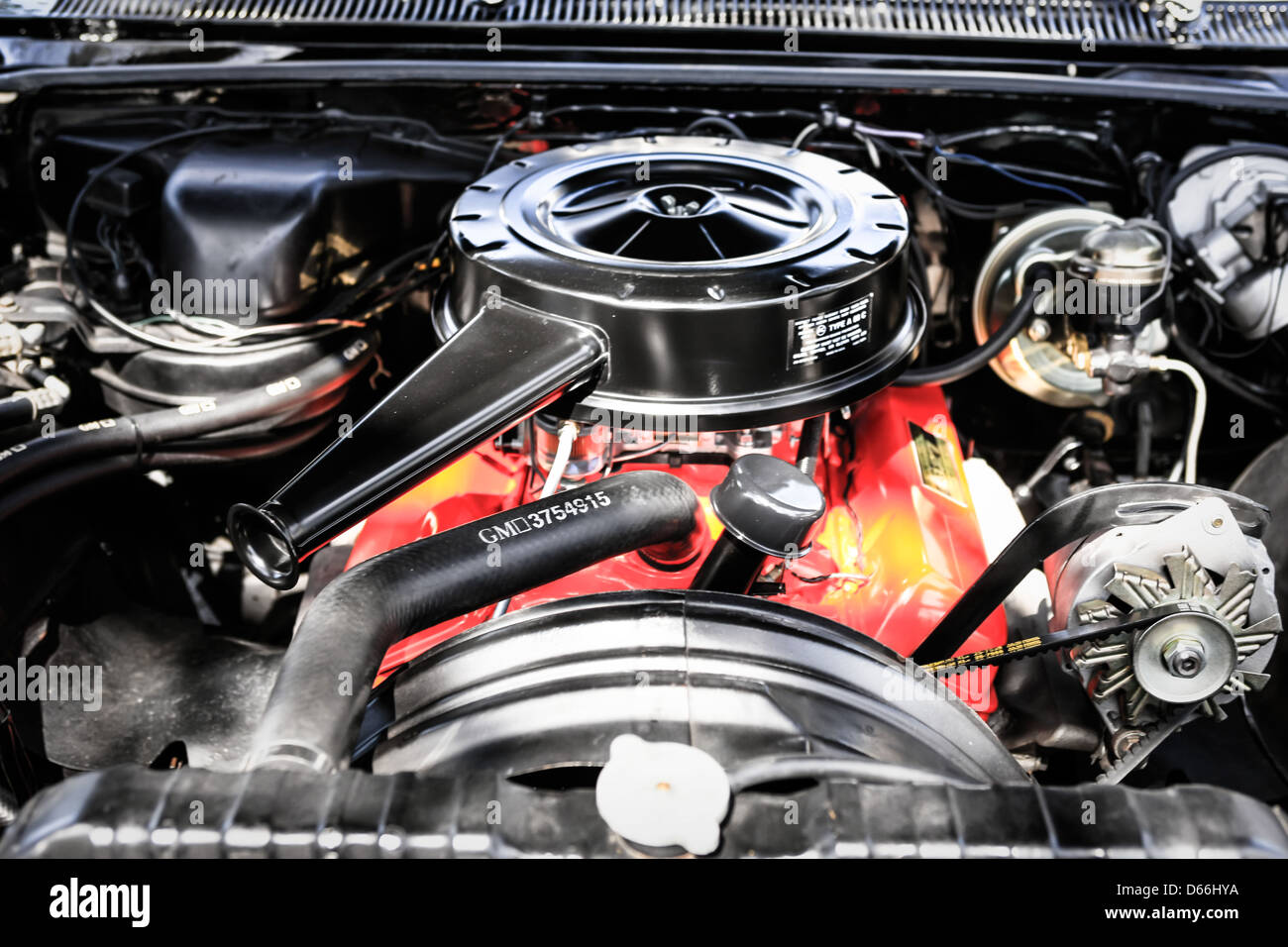 1950s Chevrolet 327 Turbo Fire V8 engine Stock Photo Alamy
