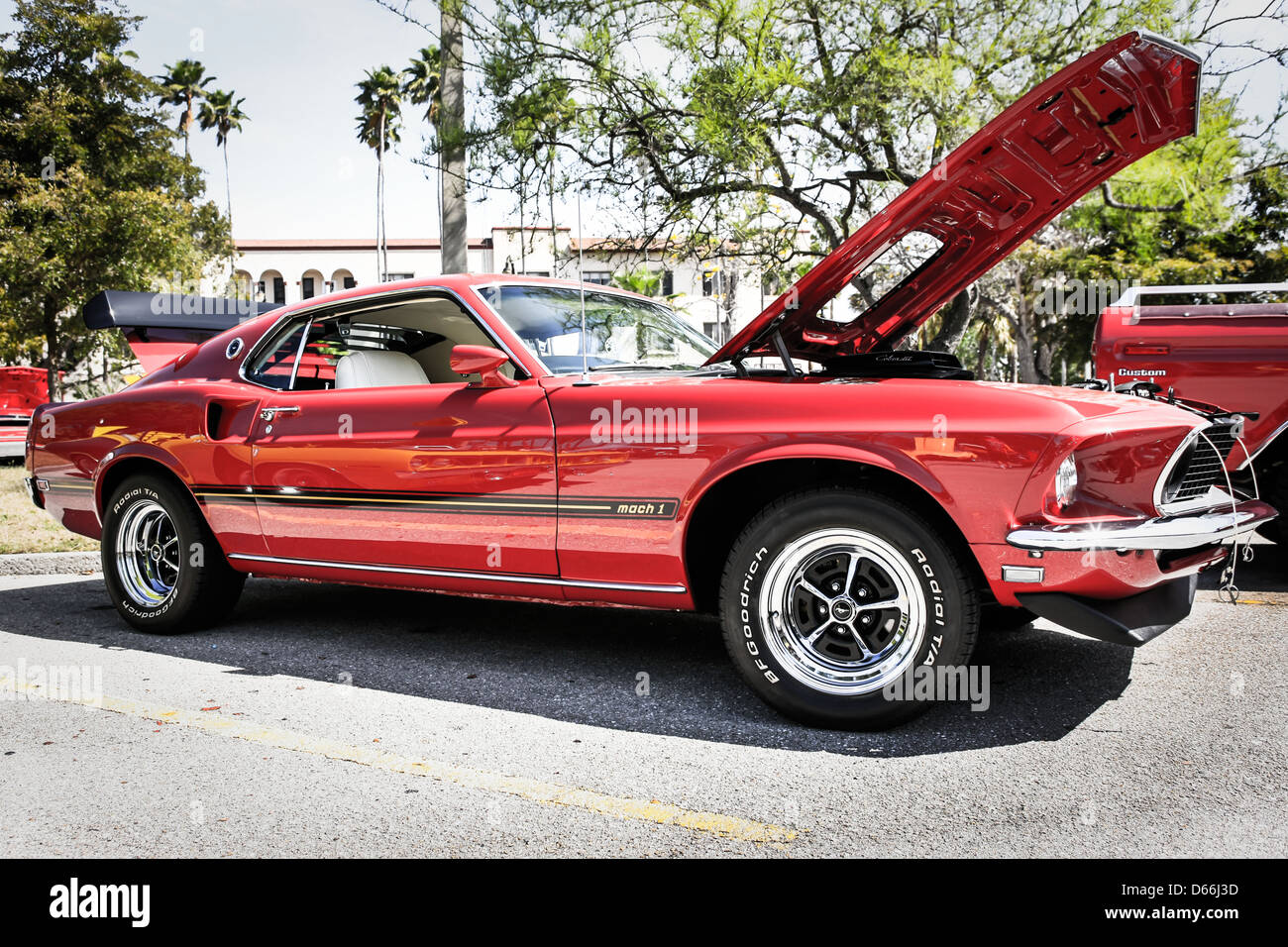 1969 Ford Mustang Mach 1 with a Cobra Jet engine Stock Photo