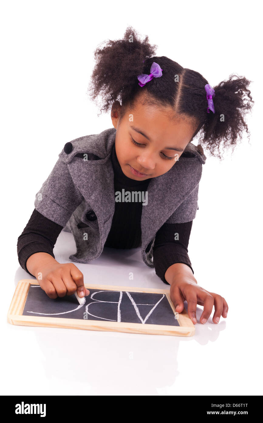 African american young girl portrait Cut Out Stock Images & Pictures ...