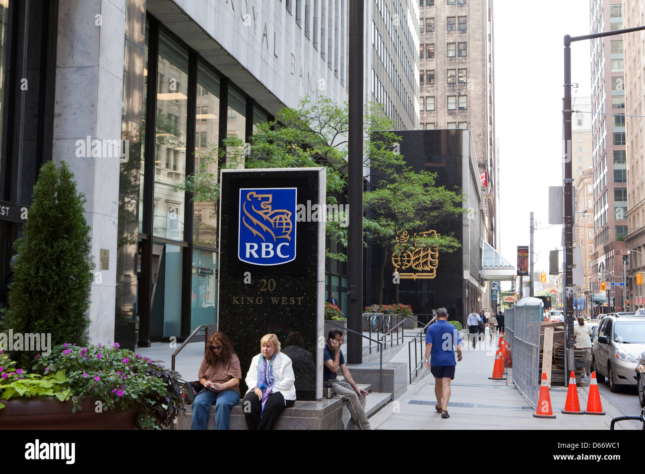 A view of the Royal Bank of Canada building in downtown Toronto, Canada Stock Photo