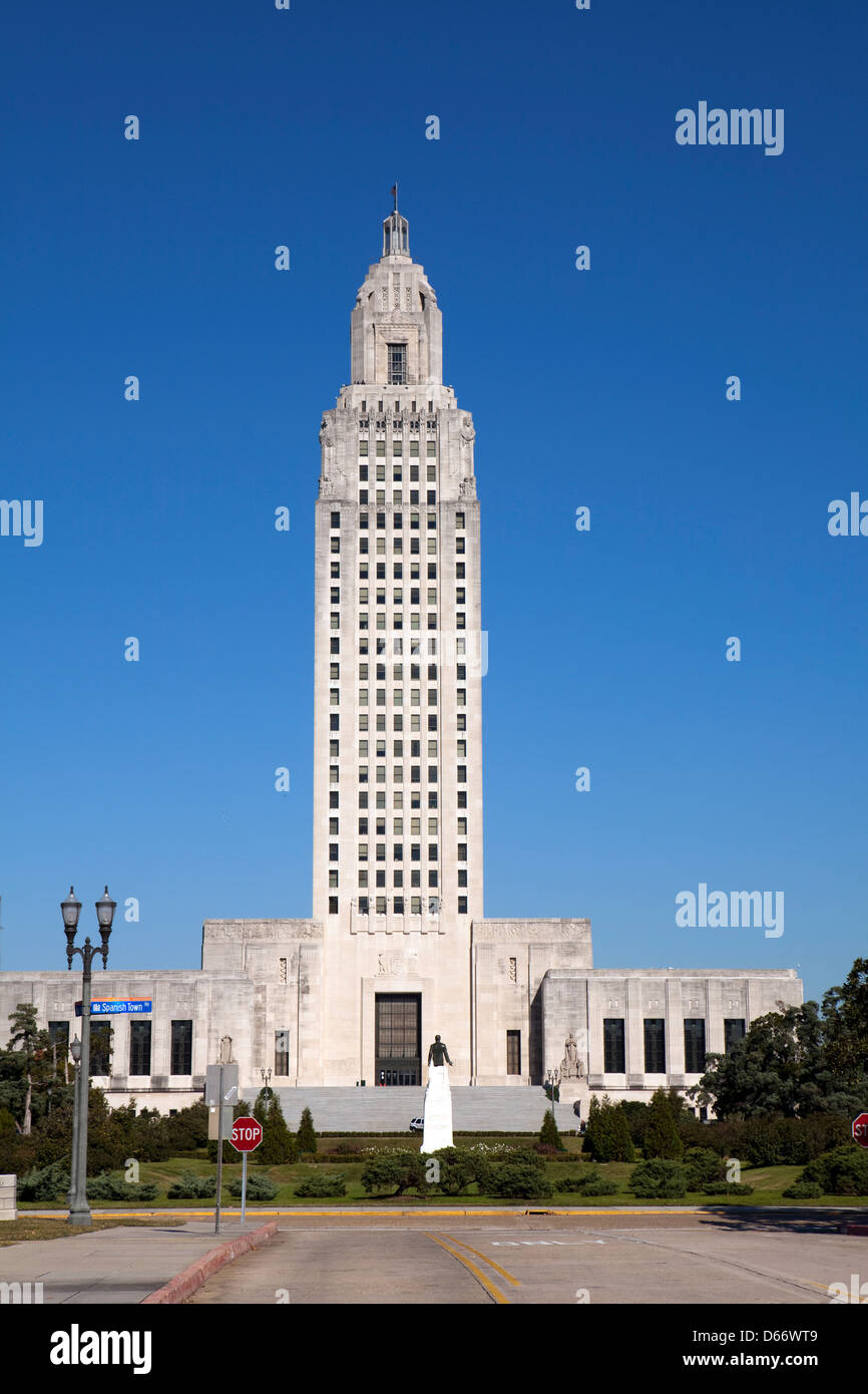 A view of the exterior of the Louisiana House of Representatives in Baton Rouge Stock Photo