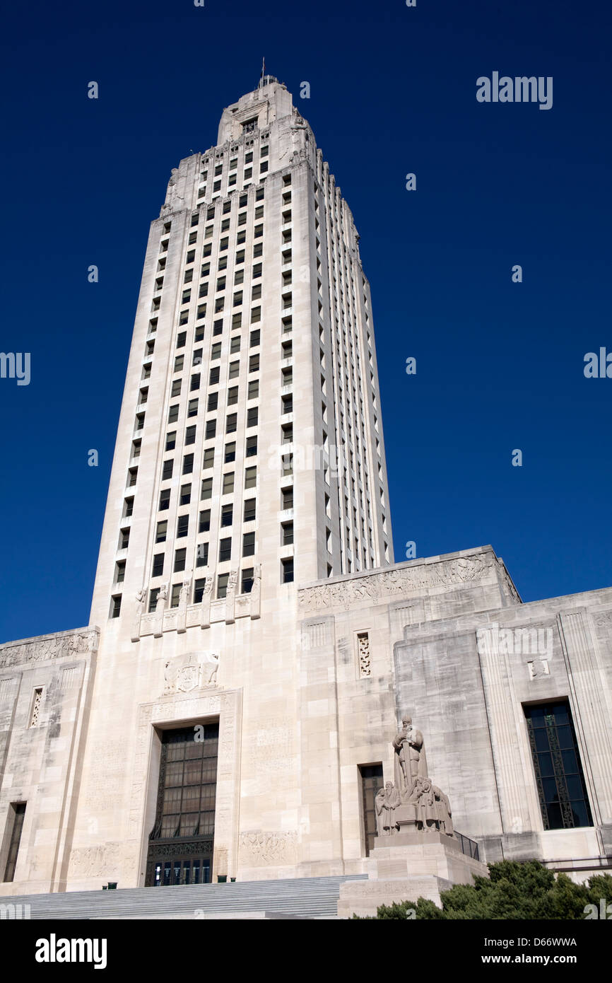 A view of the exterior of the Louisiana House of Representatives in Baton Rouge Stock Photo