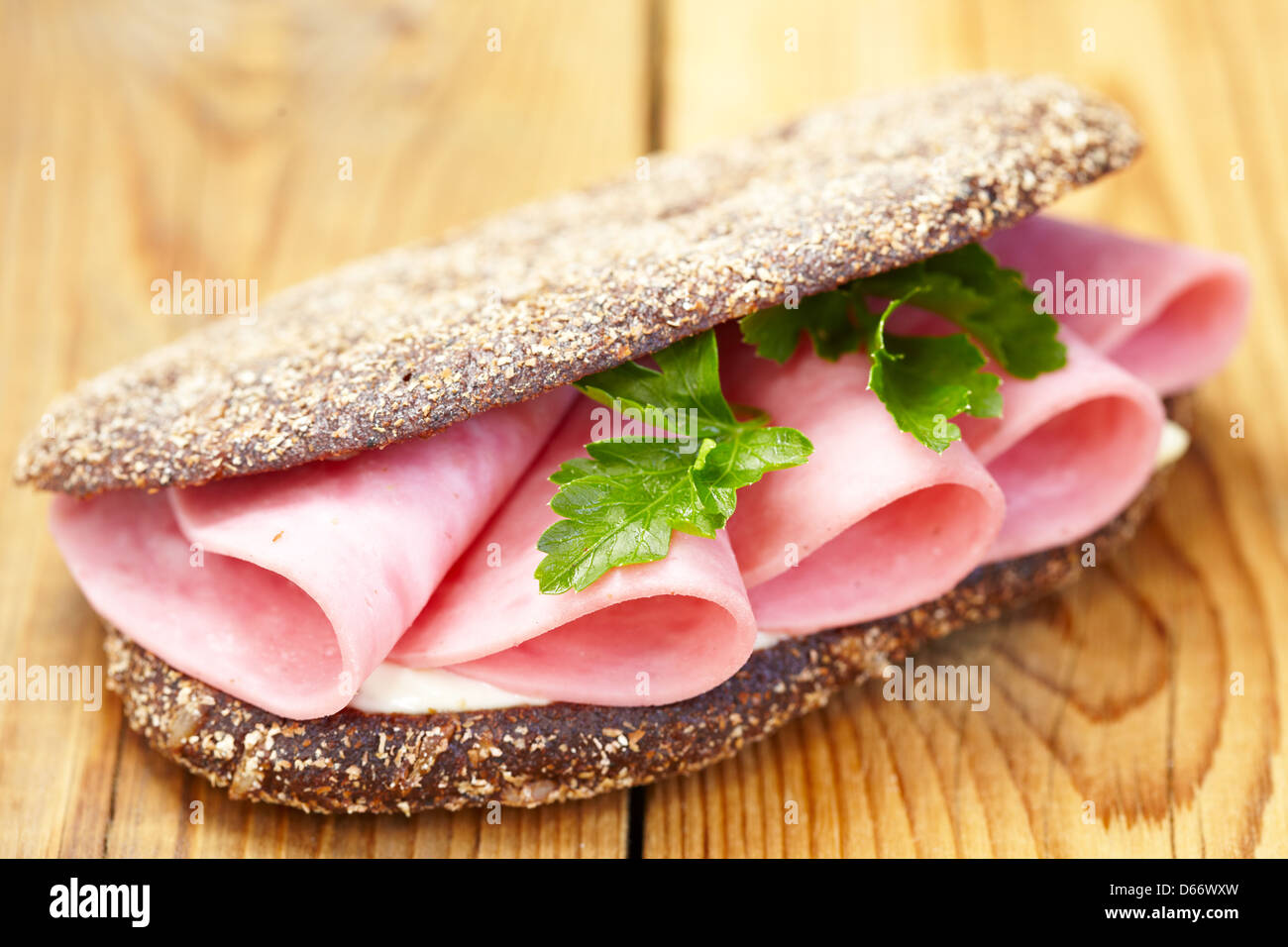 Ham sandwich brown bread hires stock photography and images Alamy