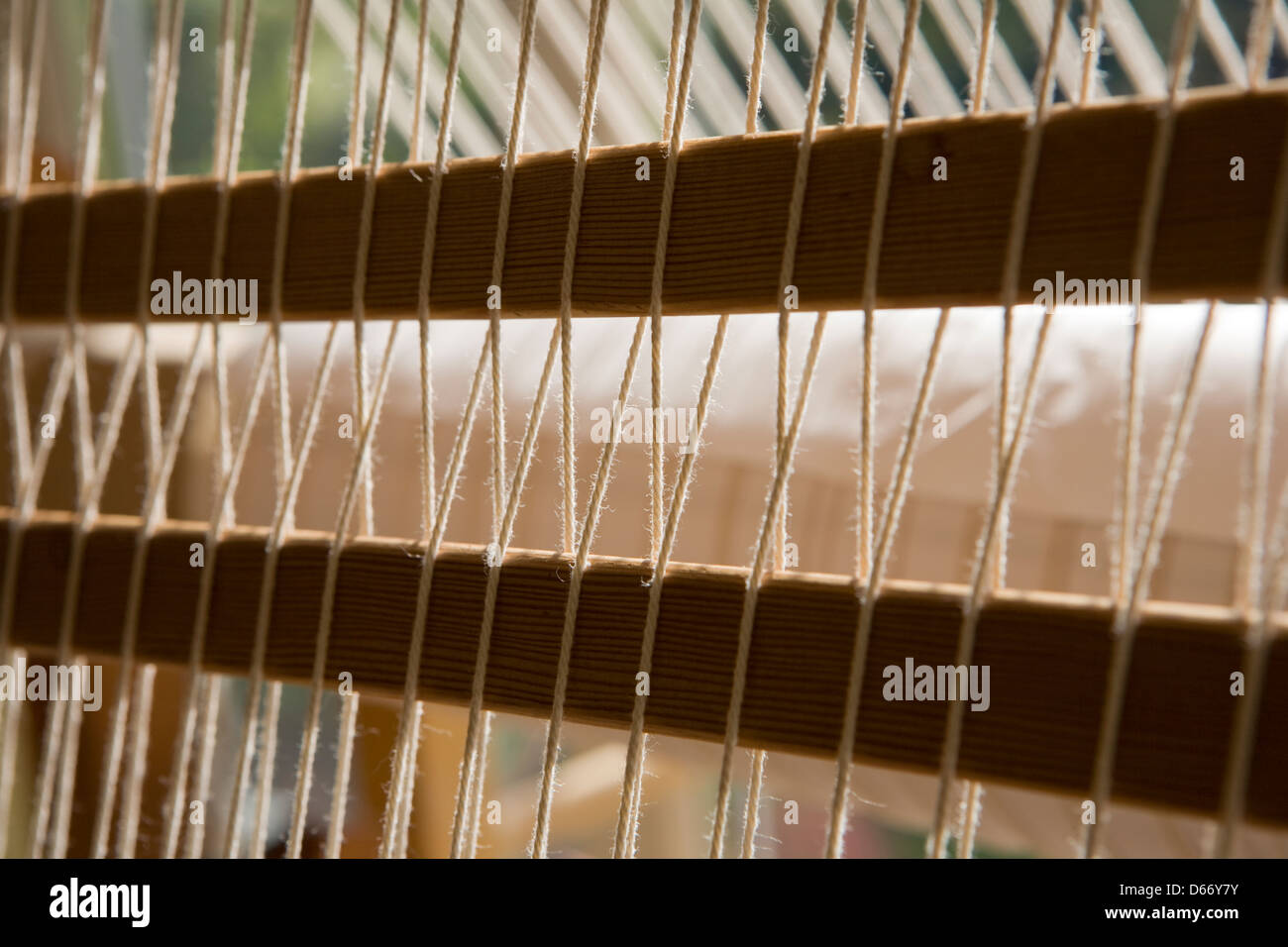 Part of a loom Stock Photo