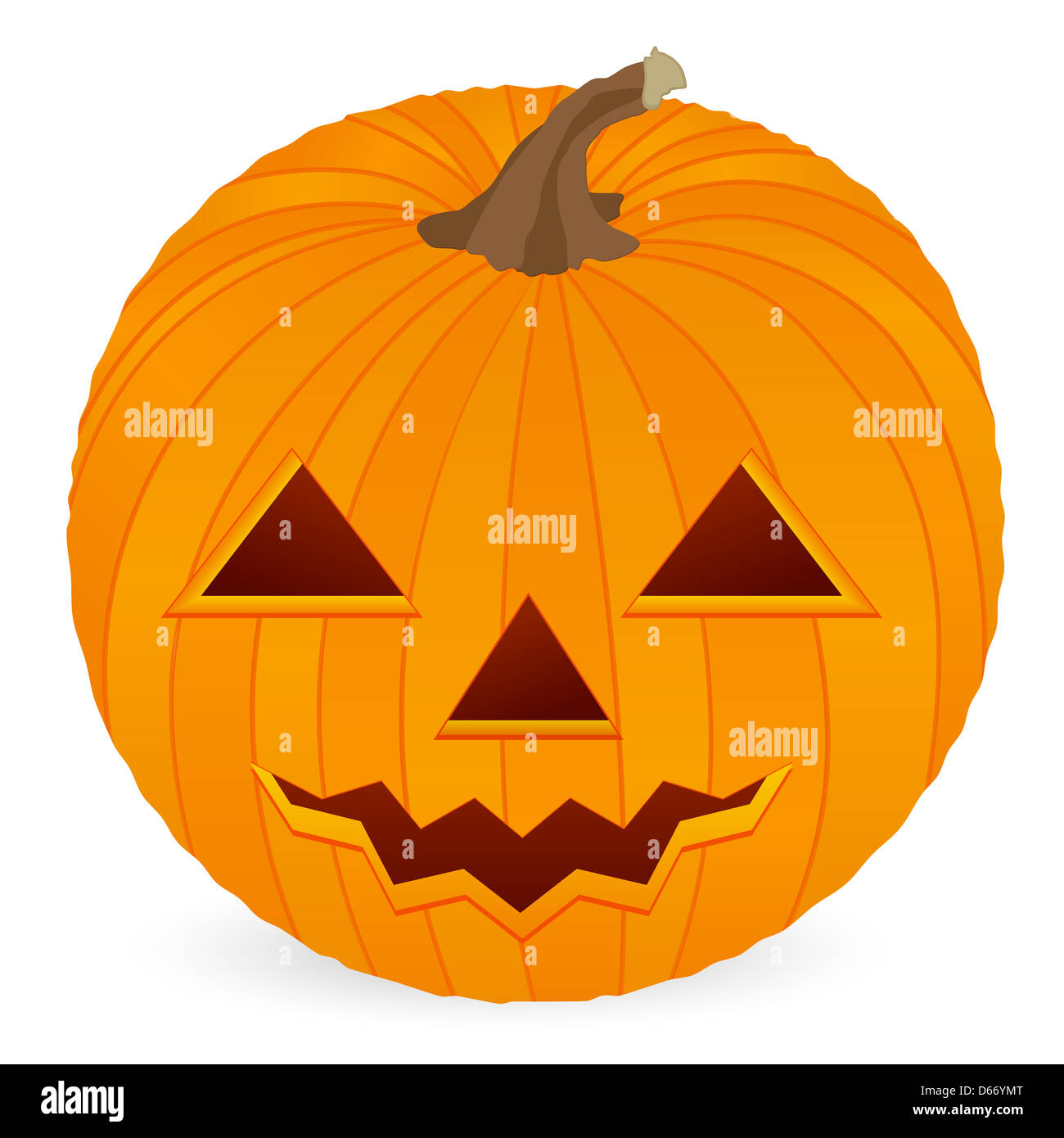 Halloween pumpkin isolated on a white background. Vector illustration ...