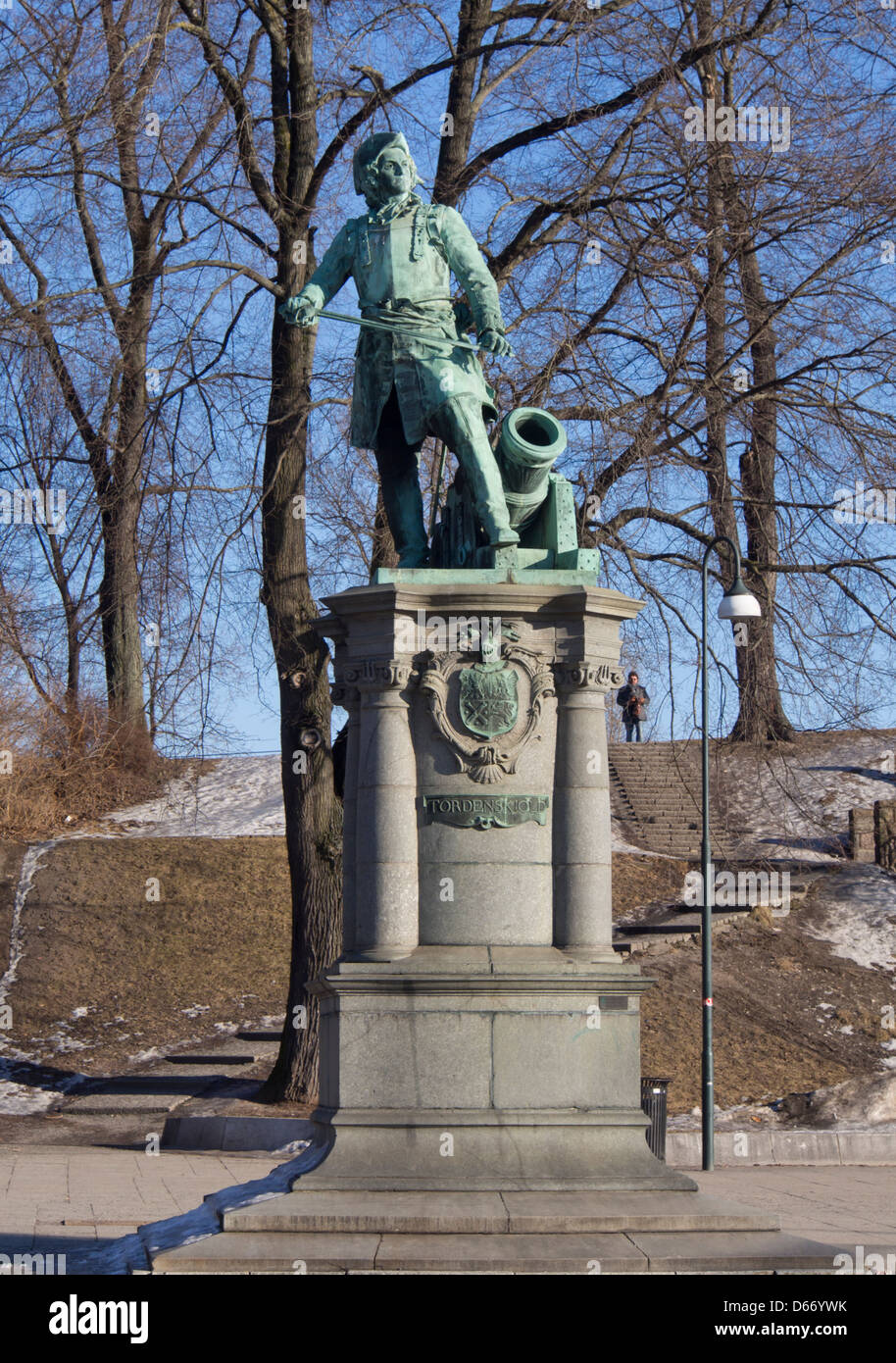 Statue of Tordenskiold, the famous Danish Norwegian admiral and war