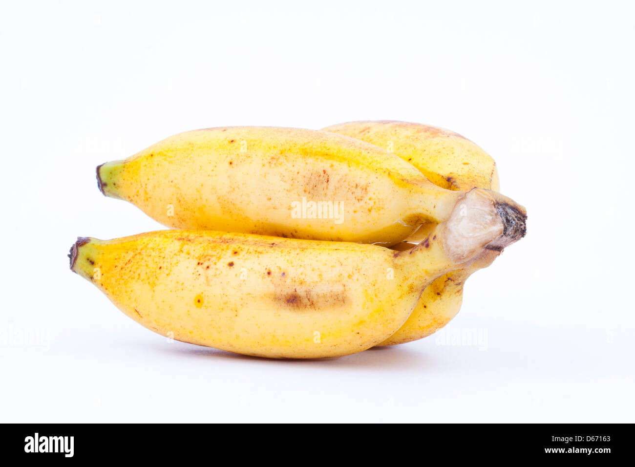 Yellow banana with isolation background Stock Photo