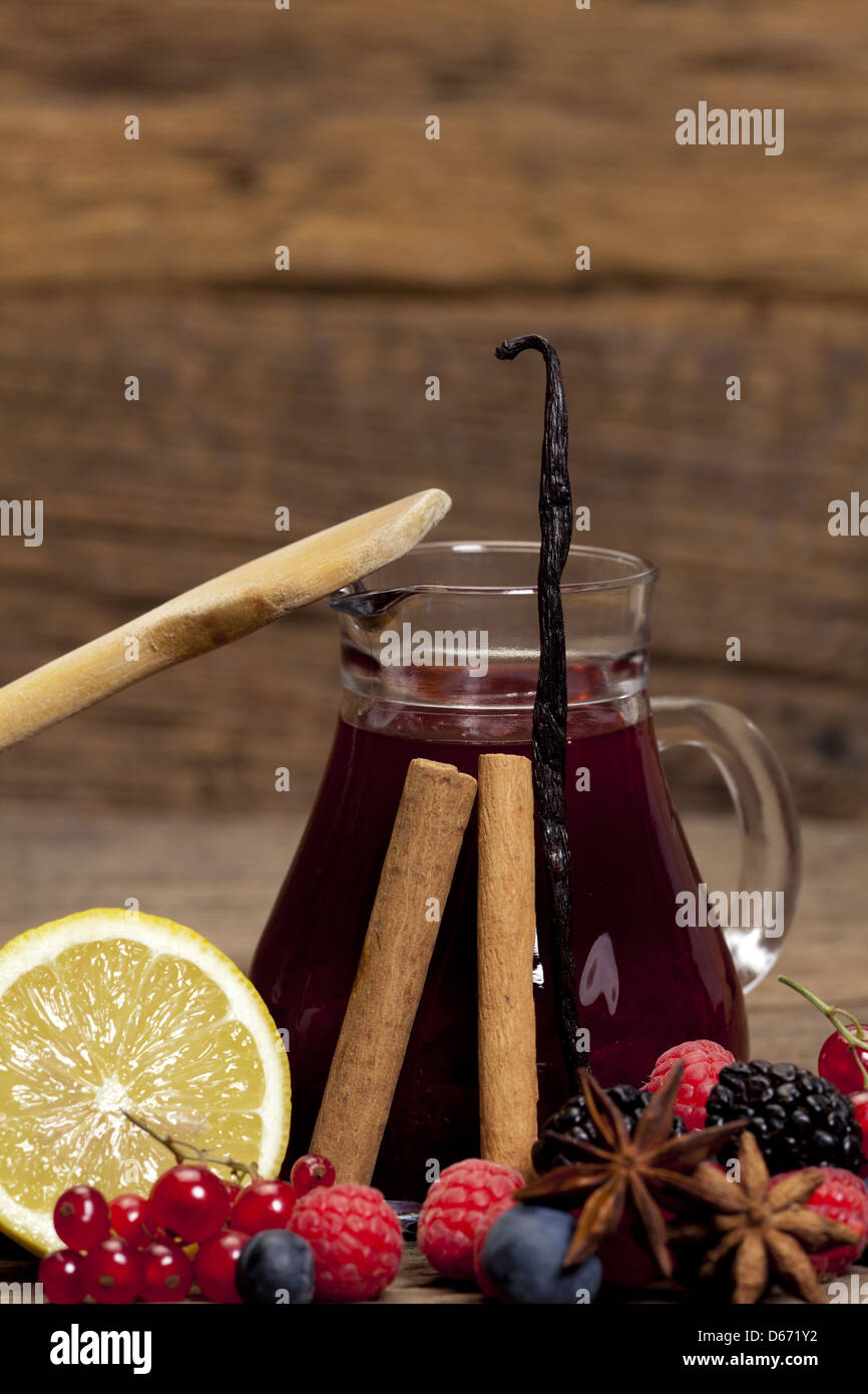 Fresh ingredients for a traditional berry jelly Stock Photo Alamy
