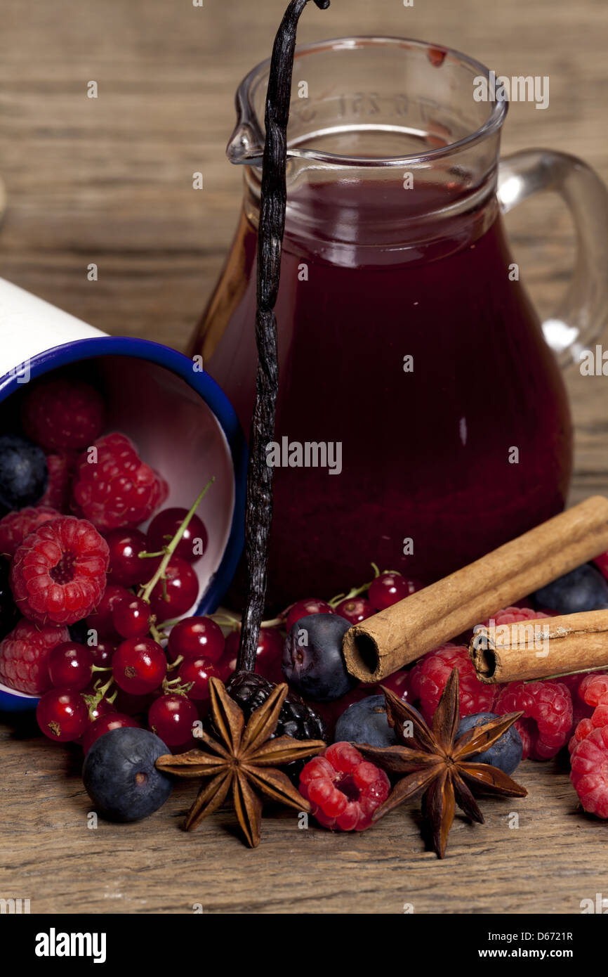 Fresh ingredients for a traditional berry jelly Stock Photo Alamy