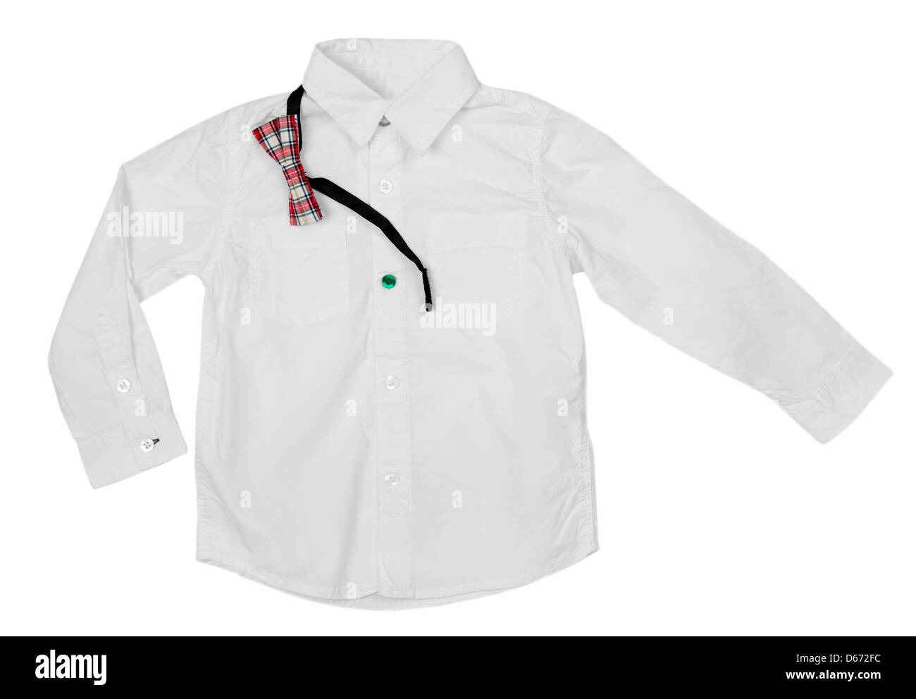 classic white shirt and bow tie Stock Photo Alamy