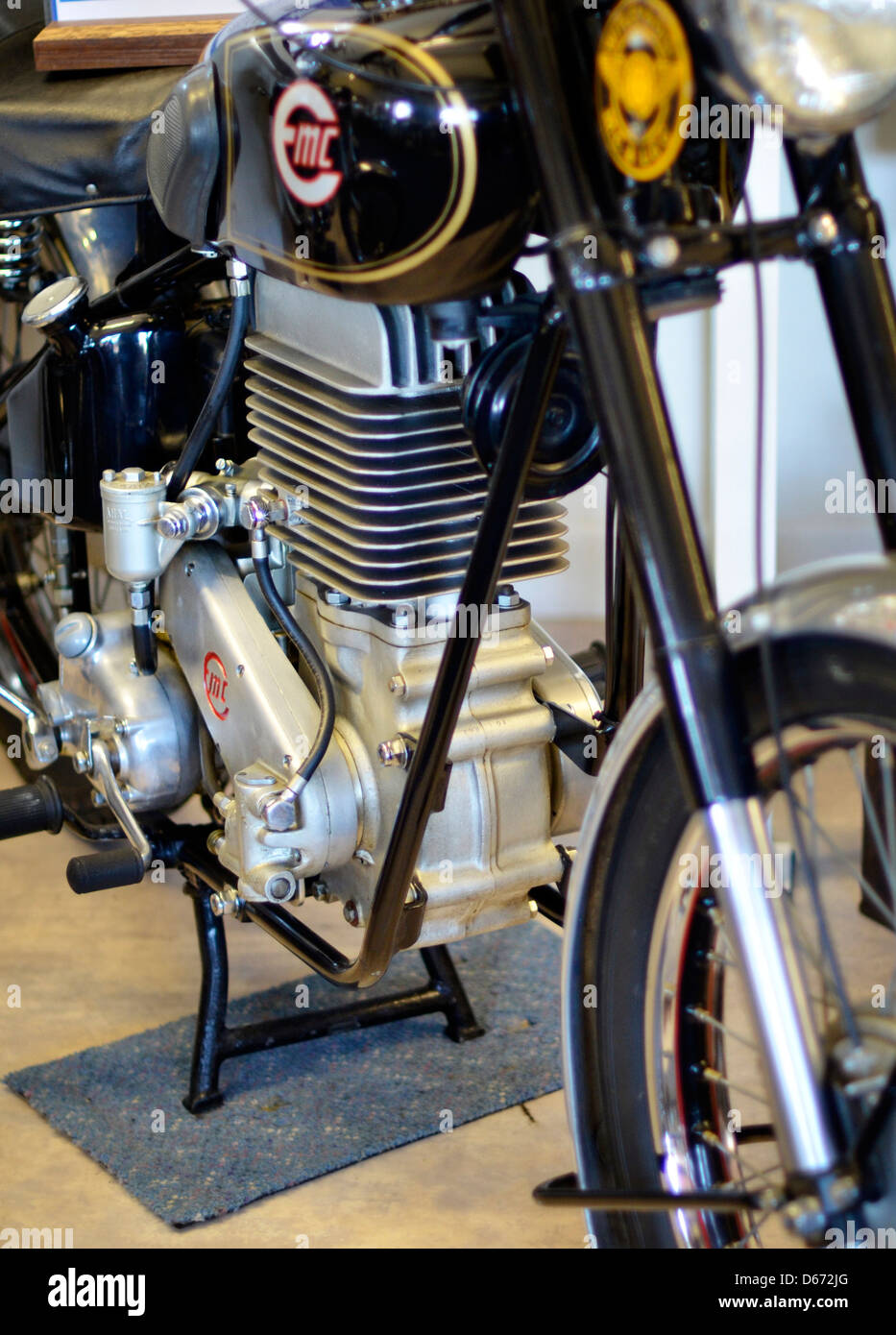 emc 1948 split single two stroke motorcycle engine Stock Photo - Alamy