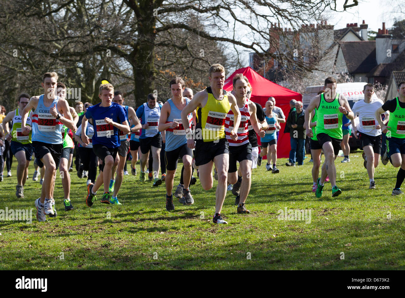 Northampton. 14 April 2013. Second Northamptonshire 5k Race Series. The