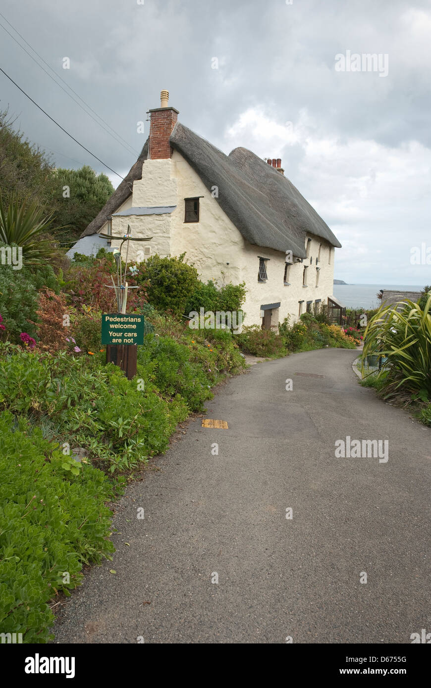 Seaside cottage in Cornwall, UK Stock Photo Alamy