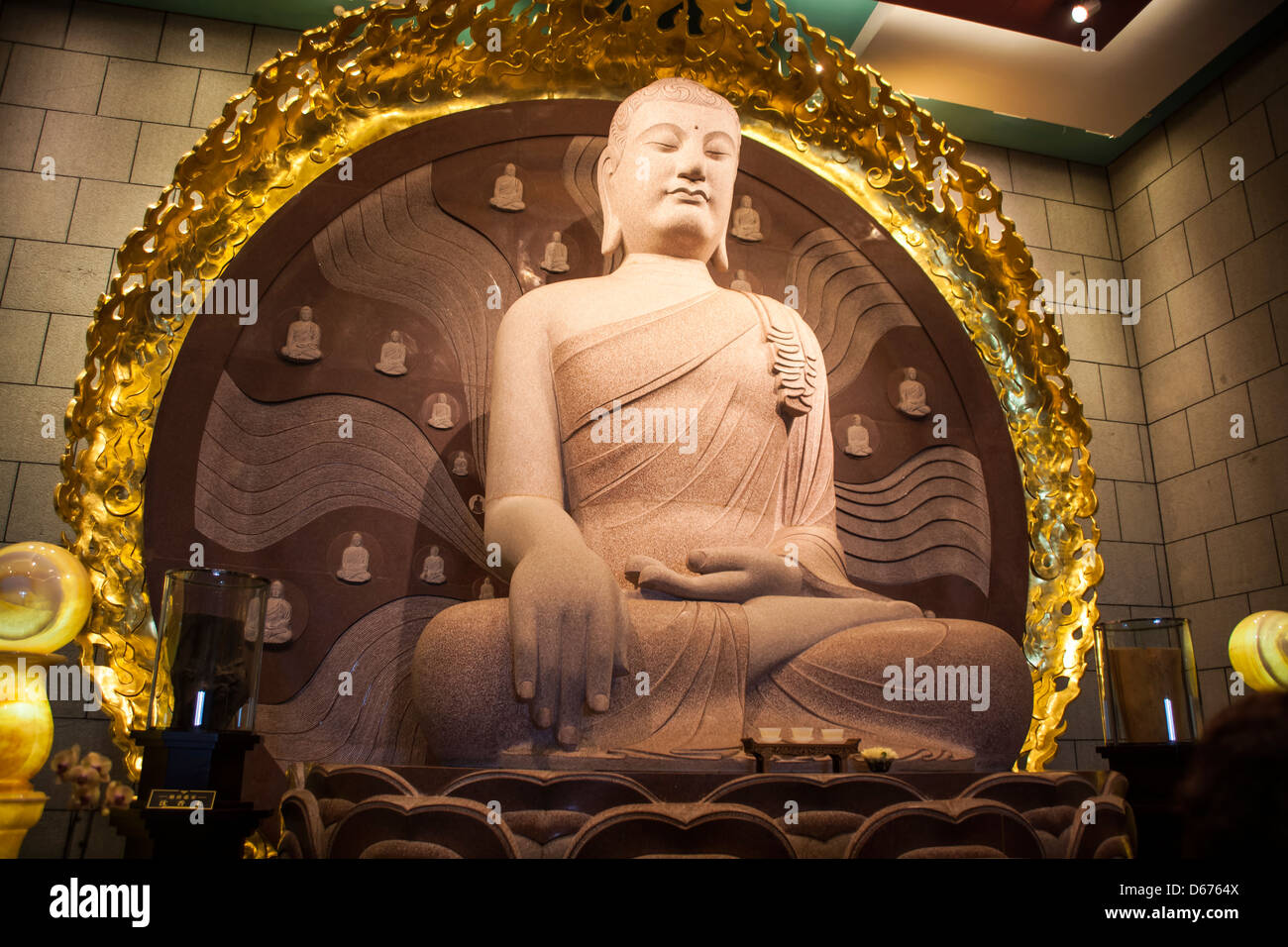 Taiwan sitting Budha. Stock Photo