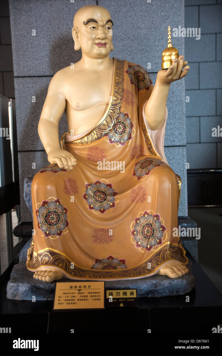 Taiwan ceramic Budha statue. Stock Photo