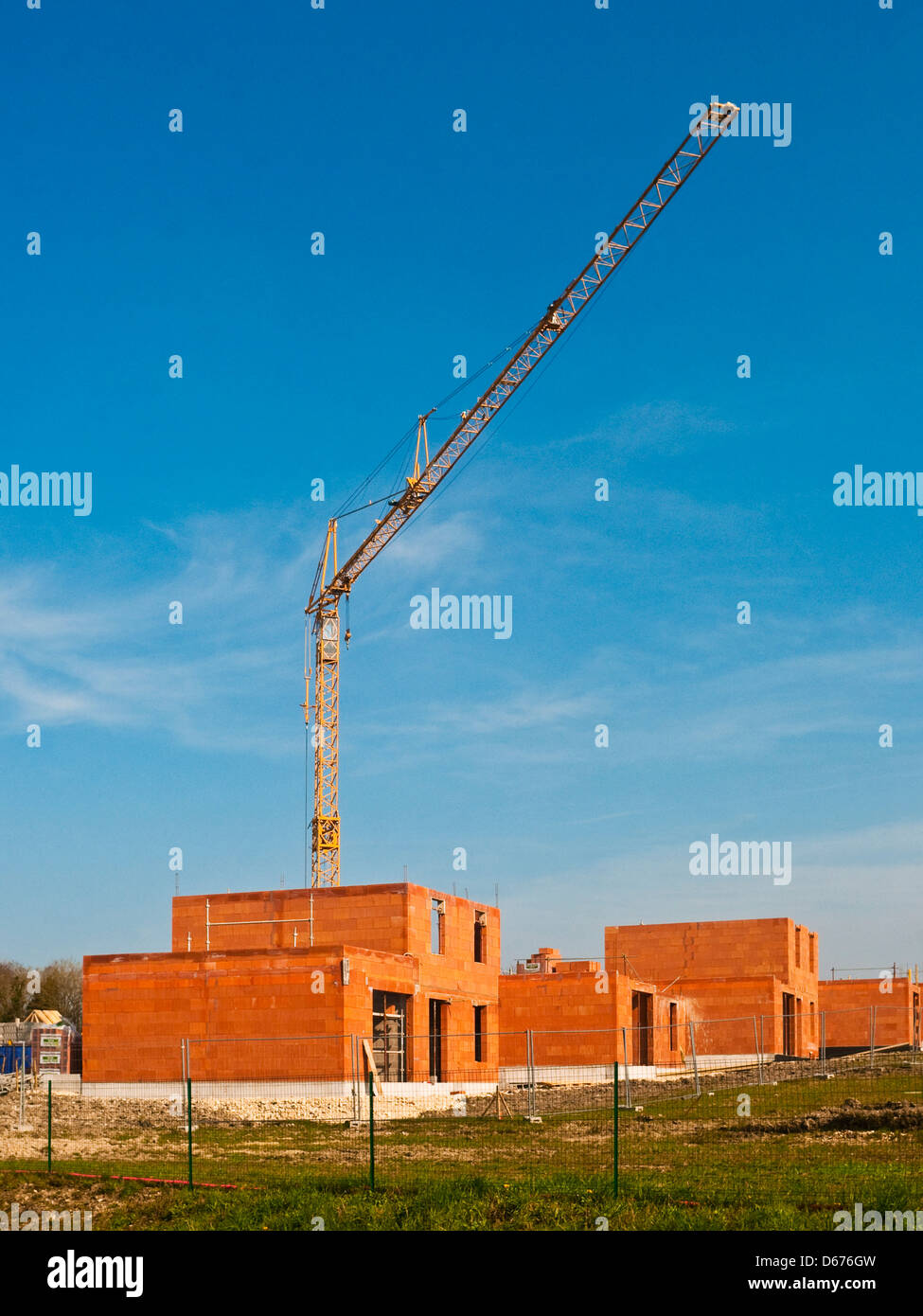 Home Development France New housing building site - France Stock Photo - Alamy