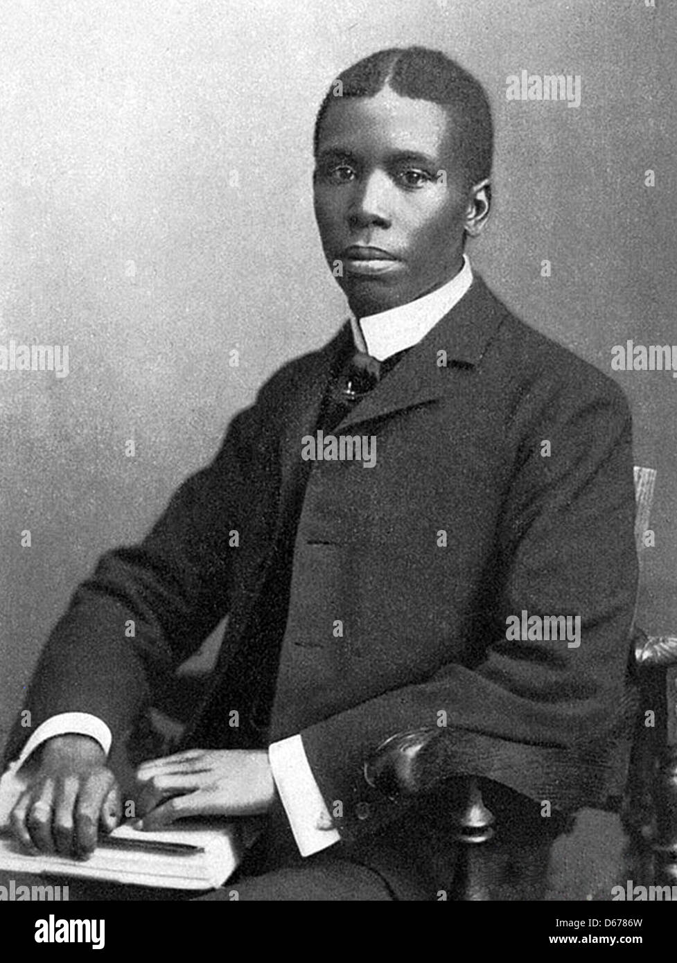 PAUL DUNBAR (1872-1906) Afro-American poet. novelist and playwright who wrote both in English and dialect. Stock Photo
