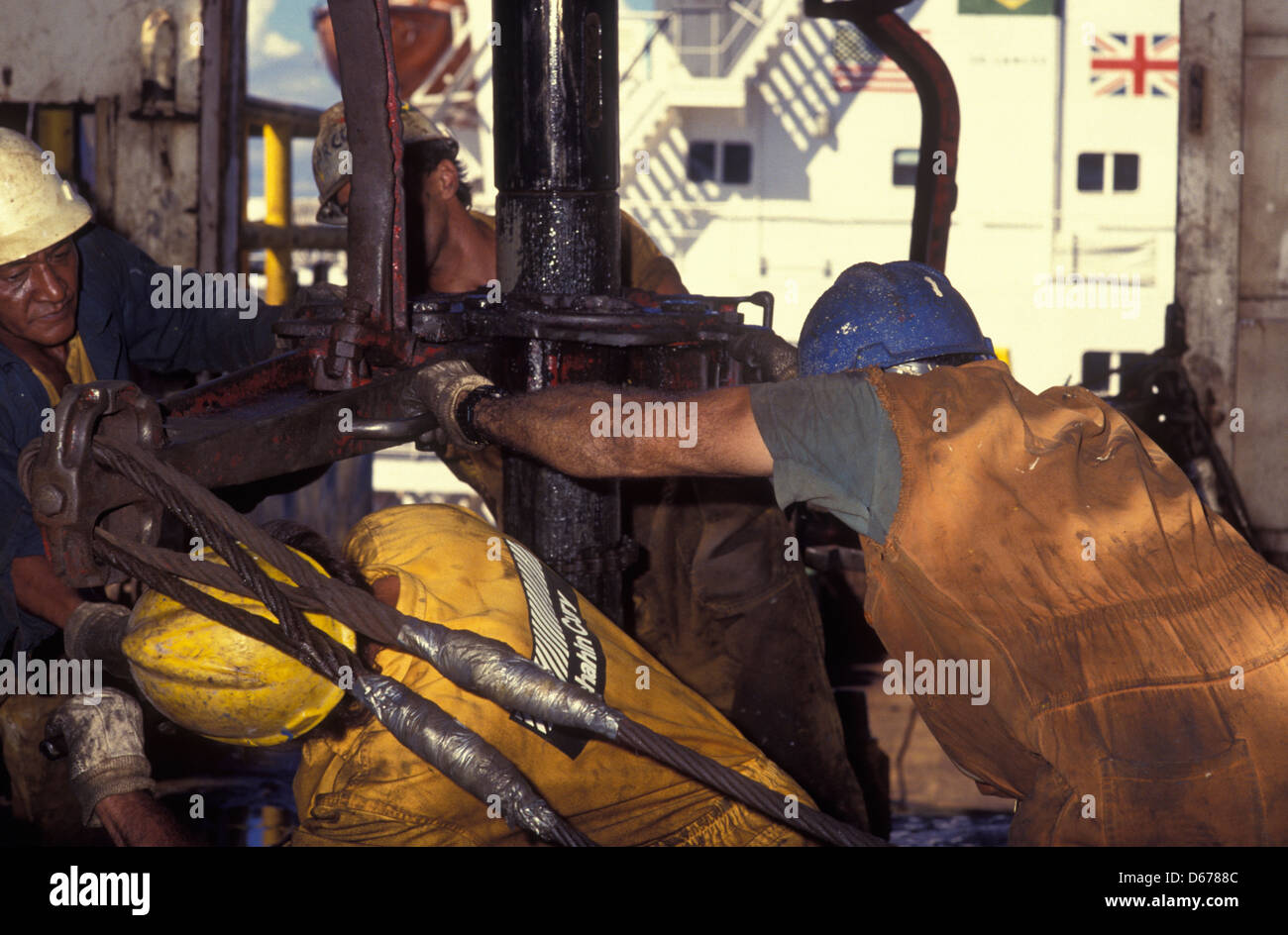 Drilling rig ship petroleum platform Joint venture between Brazil