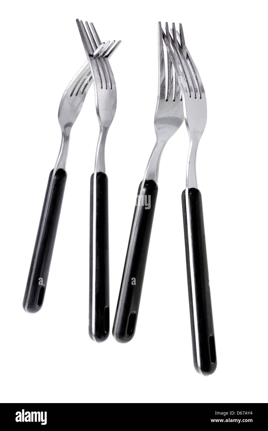 Silver utensils forks hi-res stock photography and images - Alamy