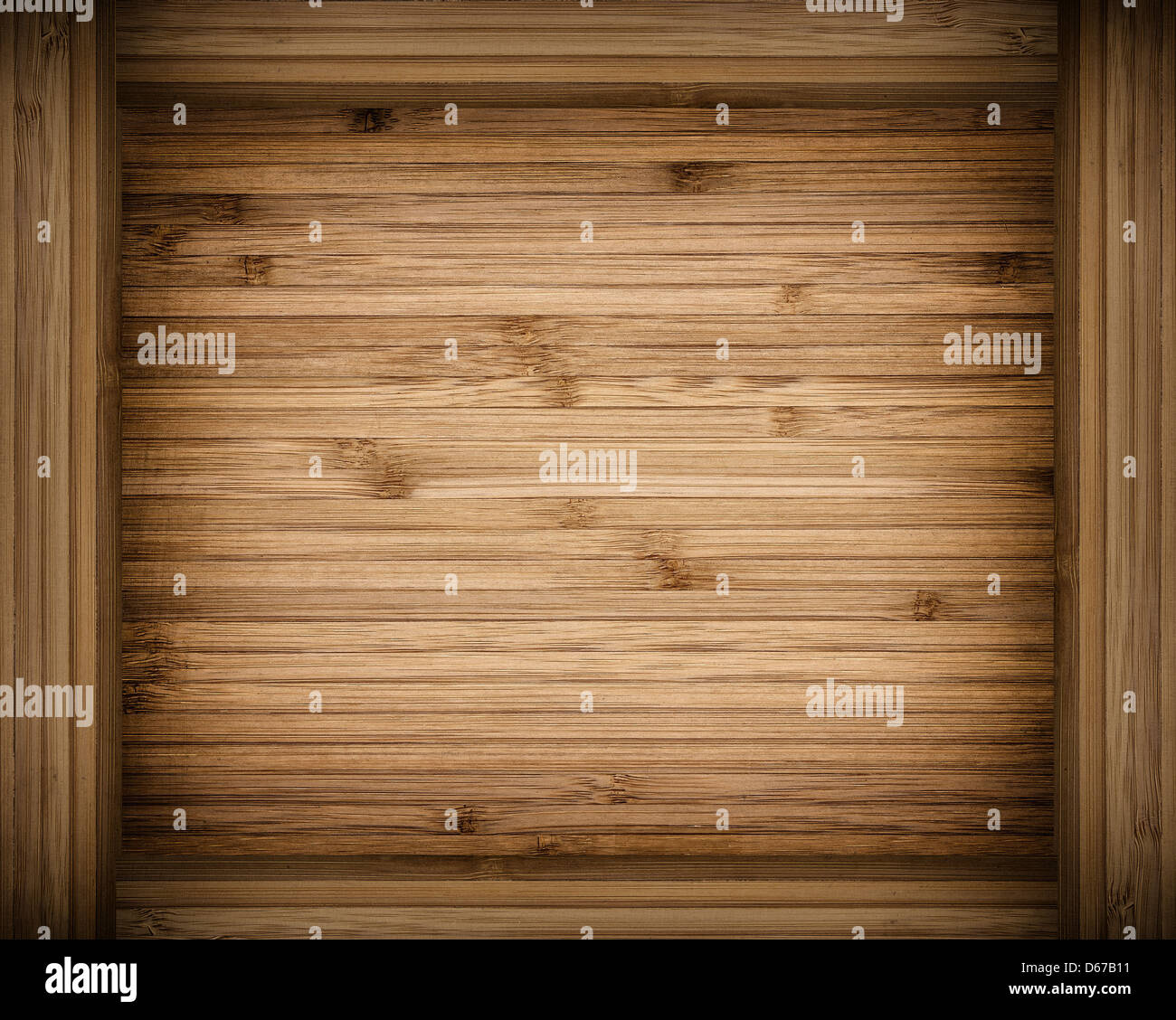 Wooden background with frame Stock Photo
